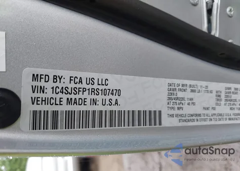 2024 Jeep Grand Wagoneer L Series Ii 4X4 from USA, damaged, VIN 1C4SJSFP1RS107470